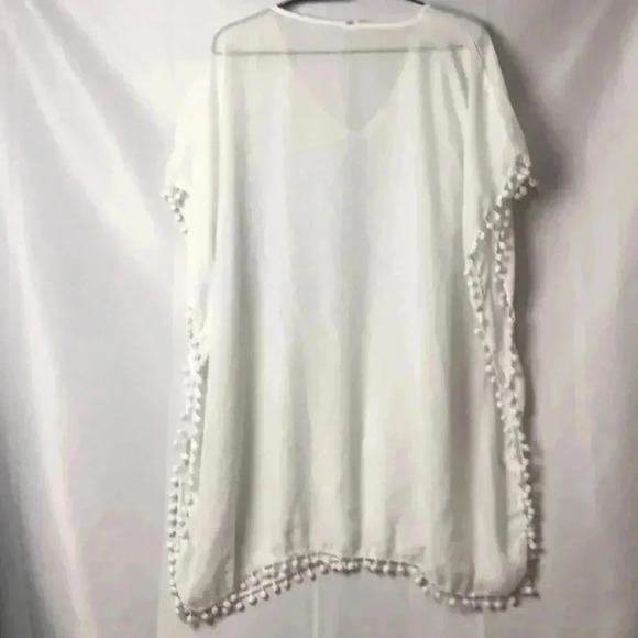 EUC WESTLOOP WO ONE SIZE SHEER WHITE SWIM COVER. CLEAN CONDITION - Picture 5 of 7